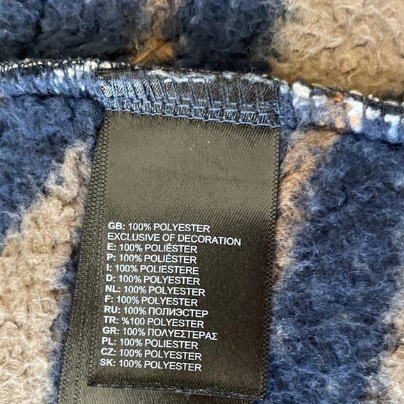 The North Face Sz L Campshire Aztec Women's Fleece Vest - Brown and Navy. - Picture 12 of 13